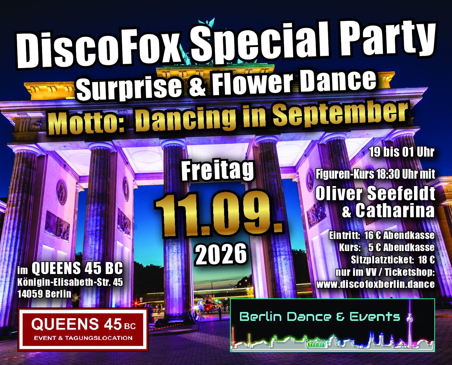 Flyer zur Veranstaltung am 21.08.2026, 'Caribbean Dance Night' ab 19 Uhr